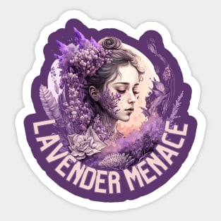 Lavender Menace Sticker